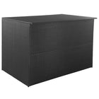 Garden storage box 150x100x100 cm poly rattan black
