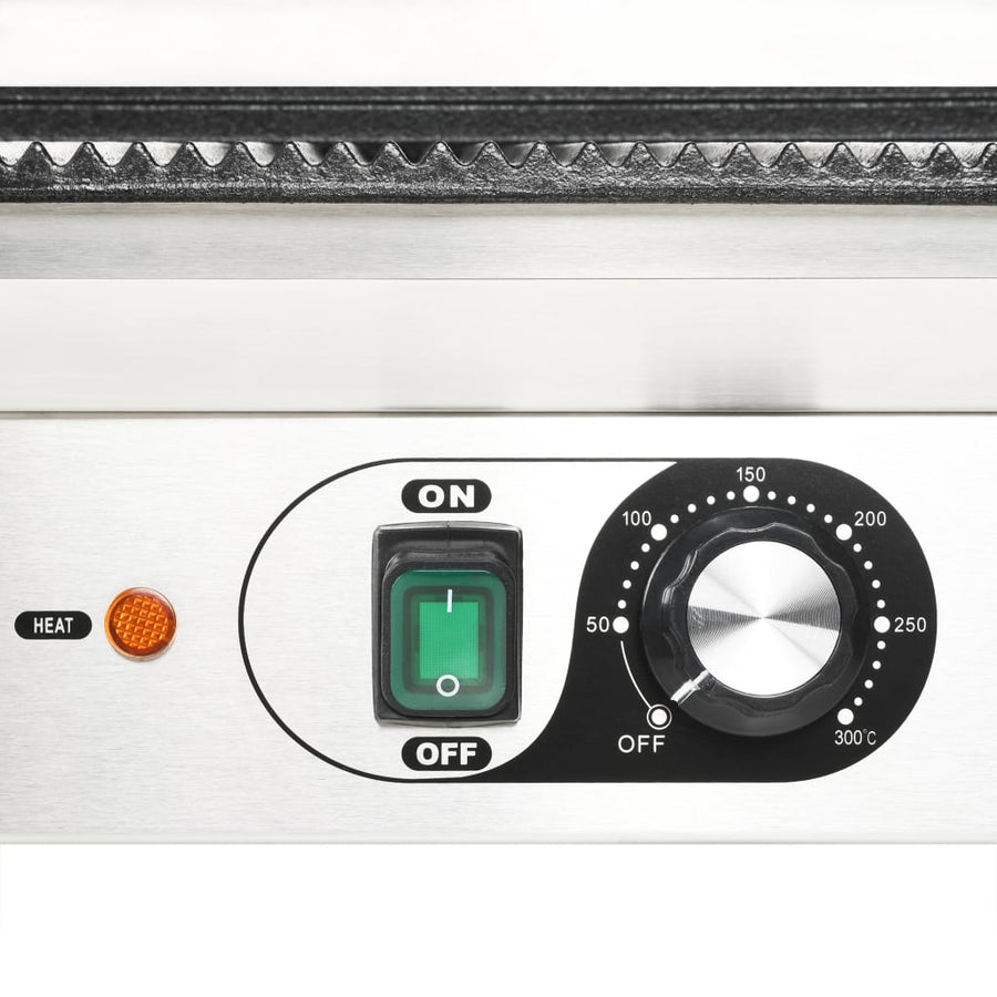 Panini Grill Gegroefd 2200 W 43X30,5X20 Cm 43 x 30.5 x 20 cm