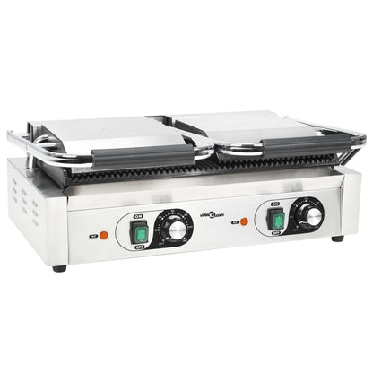 Panini Grill Dubbel Gegroefd 3600 W 57X30,5X20 Cm 57 x 30.5 x 20 cm 1