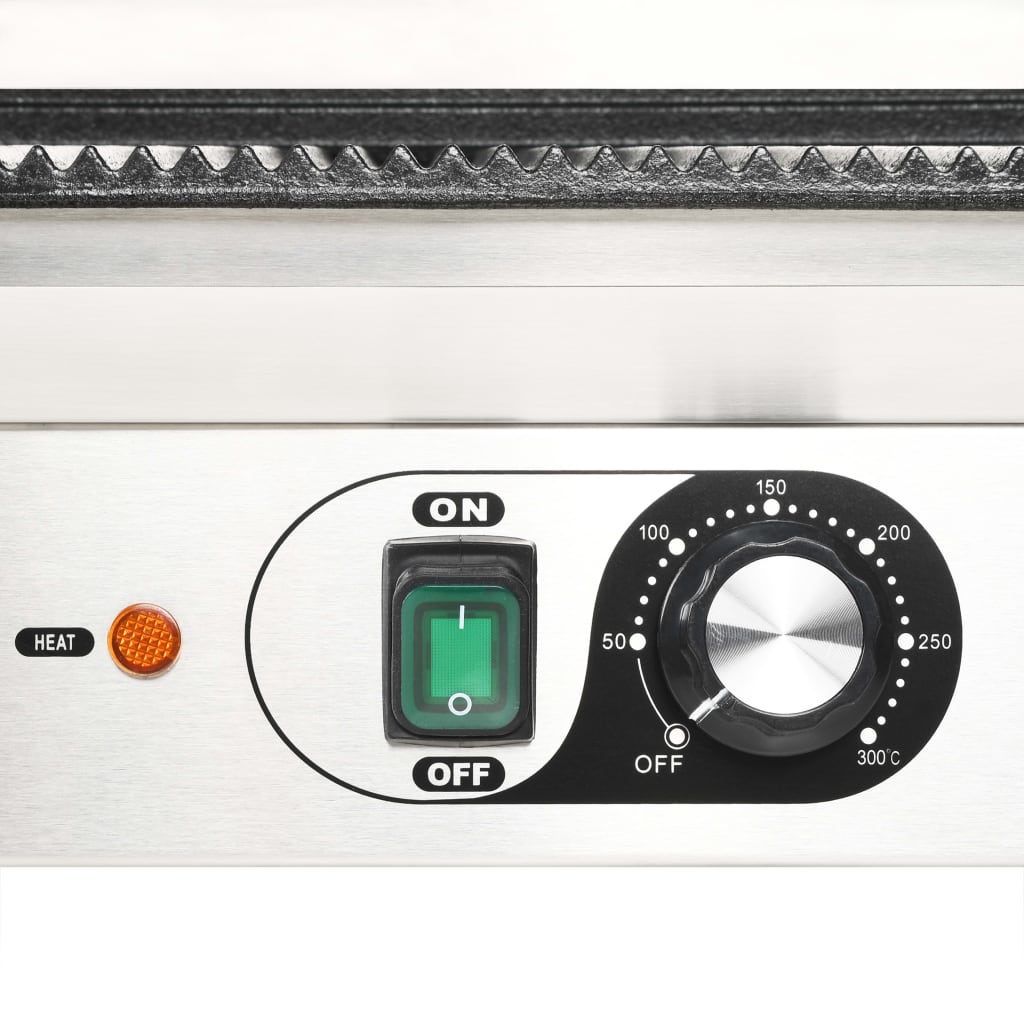 Panini Grill Dubbel Gegroefd 3600 W 57X30,5X20 Cm 57 x 30.5 x 20 cm 1