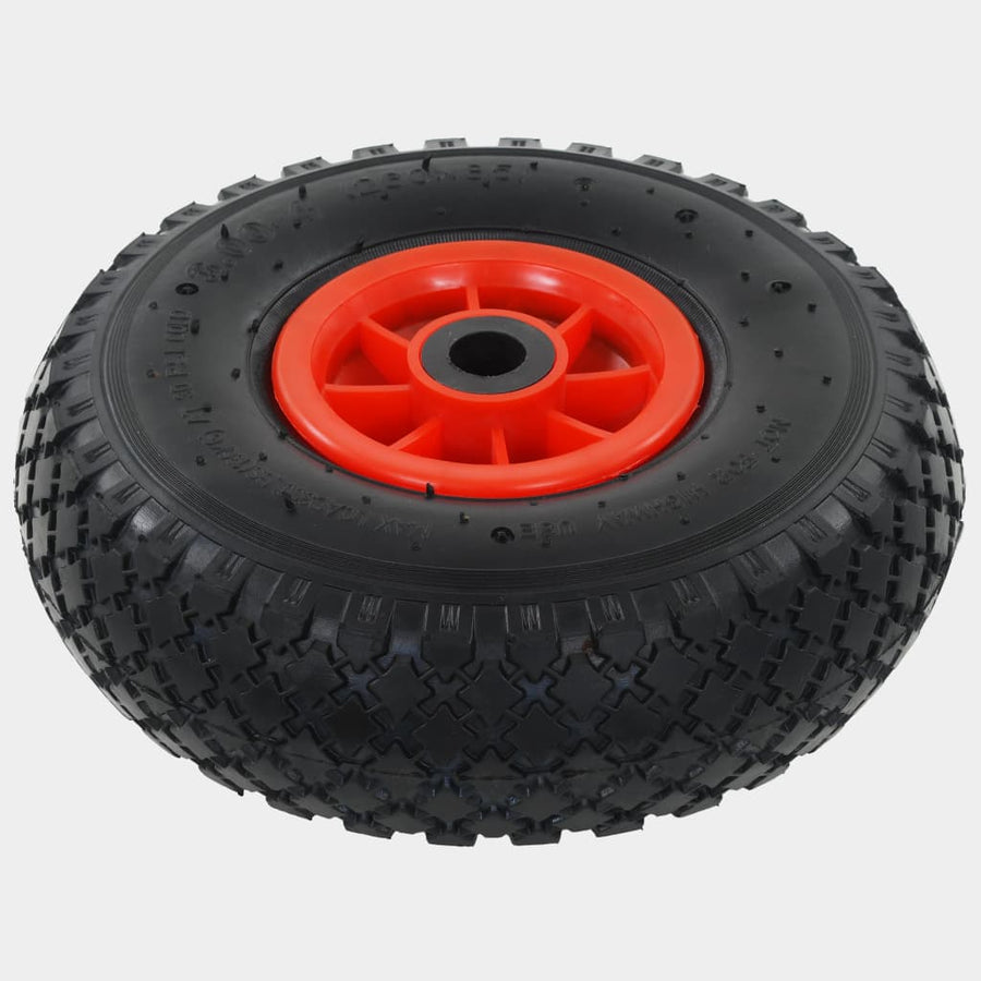 Steekwagenwielen 3,00-4 (45X8) Rubber 2
