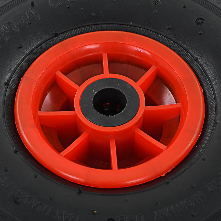 Steekwagenwielen 3,00-4 (45X8) Rubber 2