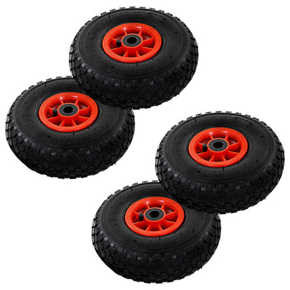 Steekwagenwielen 3,00- (25X82) Rubber 4