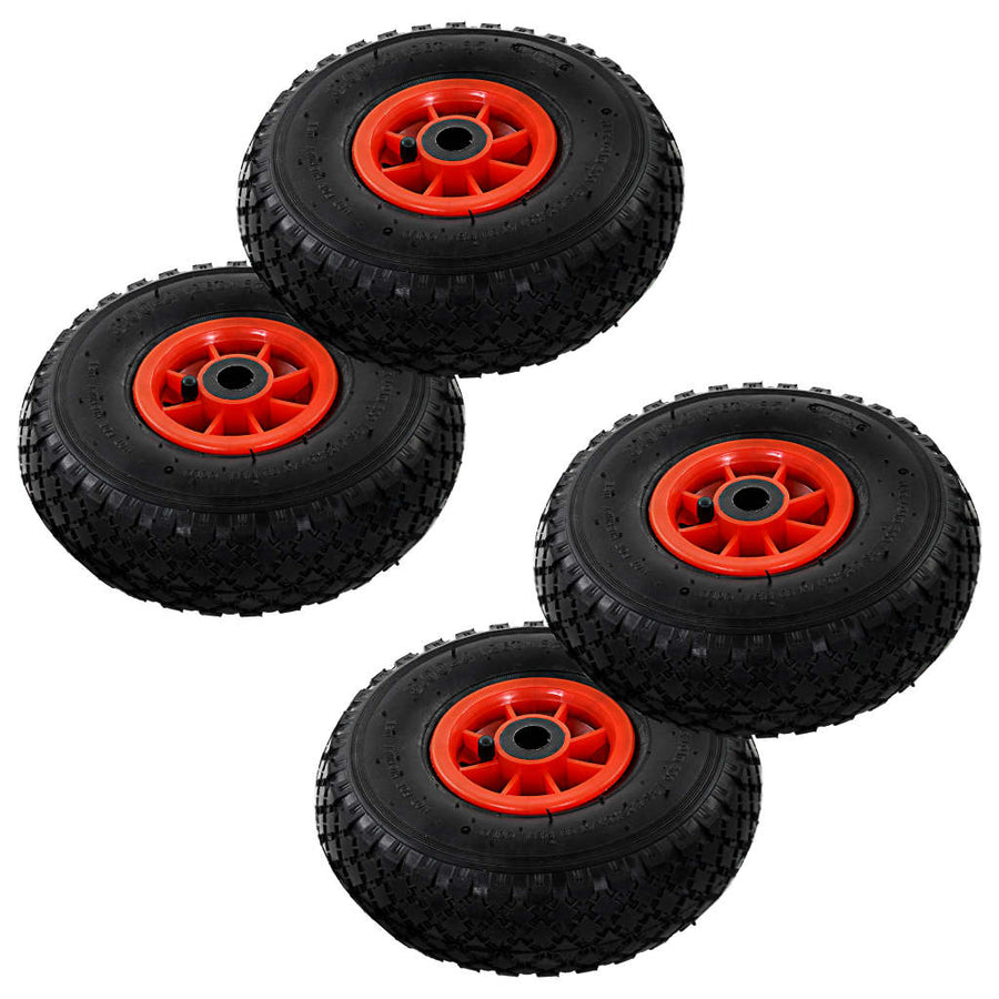 Steekwagenwielen 3,00- (25X82) Rubber 4