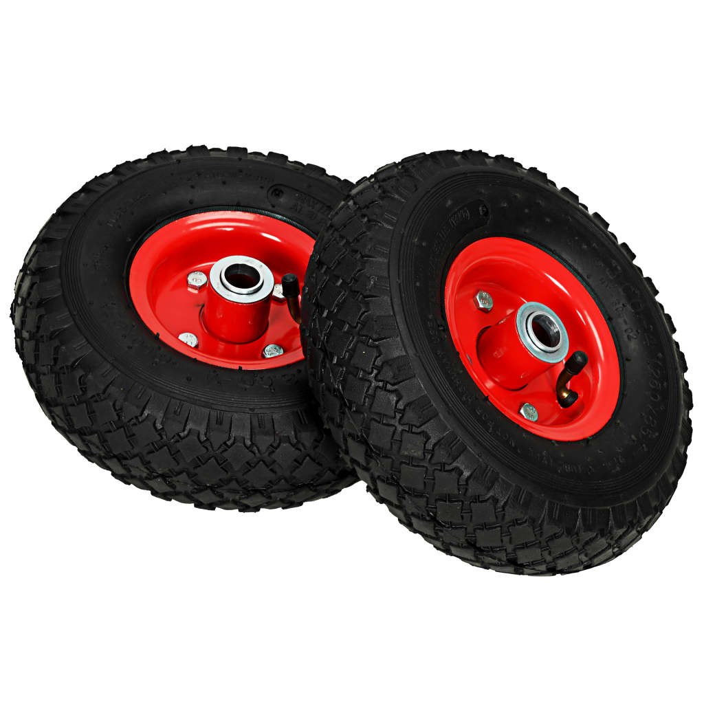 Steekwagenwielen 2 St 3,00-4 (245X82) Rubber