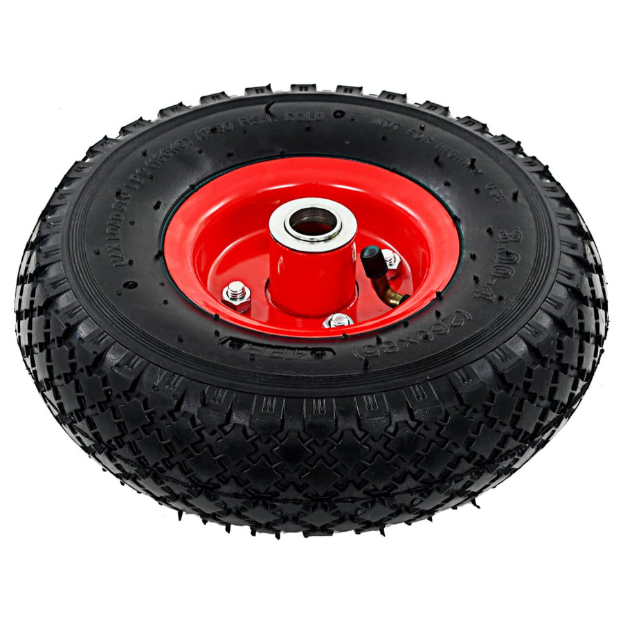 Steekwagenwielen 2 St 3,00-4 (245X82) Rubber
