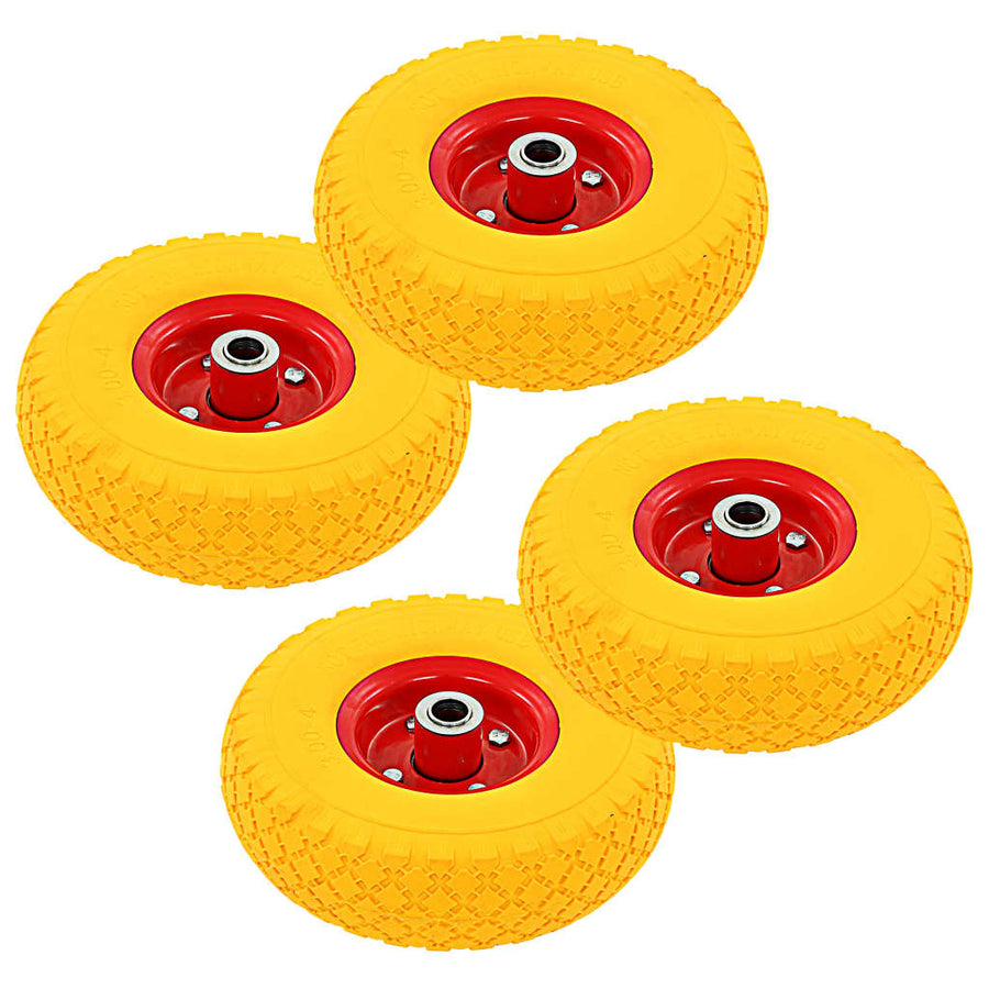 Steekwagenwielen 4 St 3,00-4 (245X82) Rubber