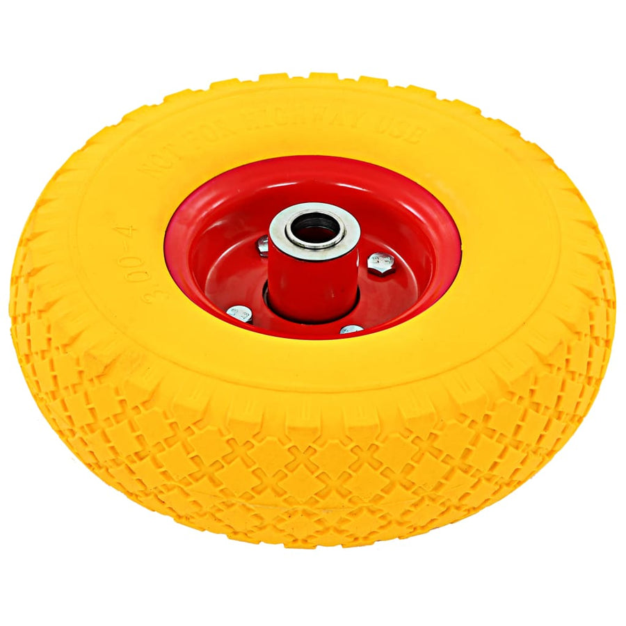 Steekwagenwielen 4 St 3,00-4 (245X82) Rubber