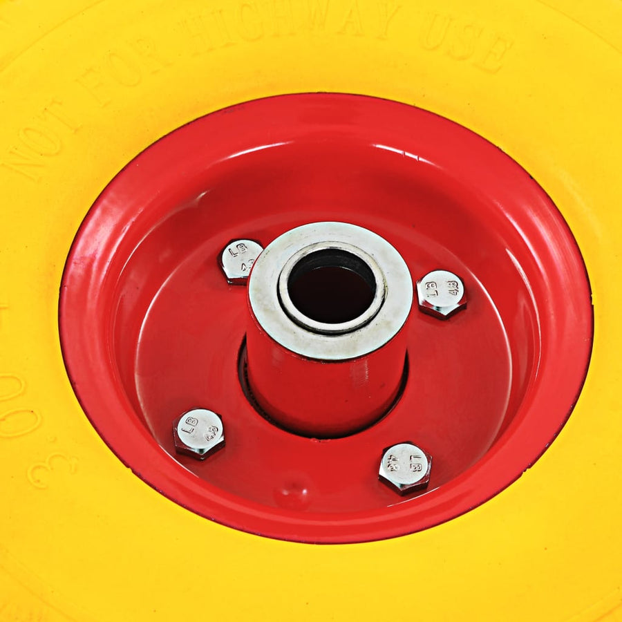 Steekwagenwielen 4 St 3,00-4 (245X82) Rubber