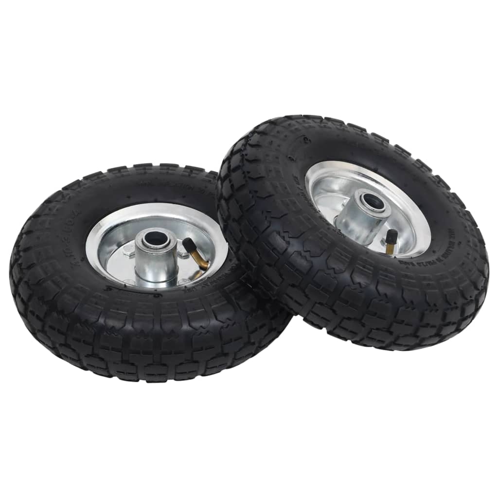 Steekwagenwielen 4,10/3,50-4 (60X83) Rubber St 2