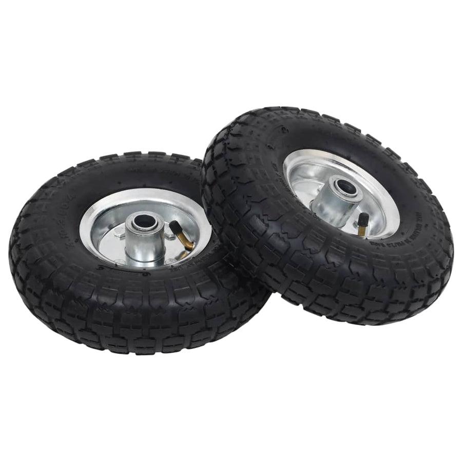 Steekwagenwielen 4,10/3,50-4 (60X83) Rubber St 2