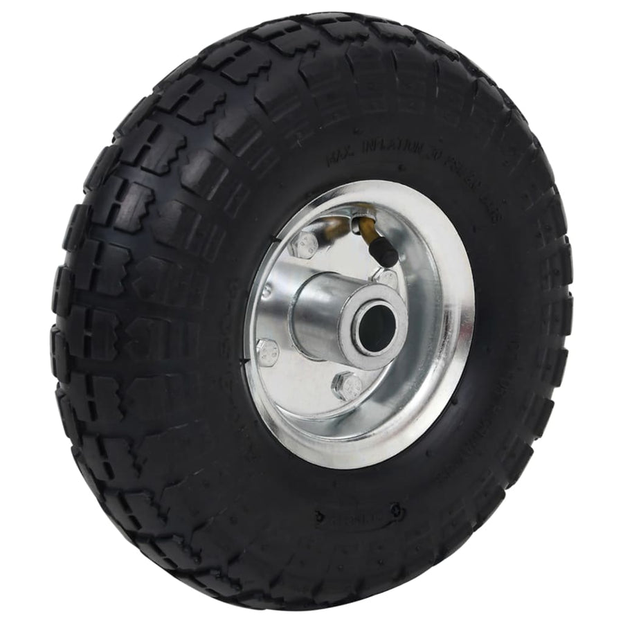 Steekwagenwielen 4,10/3,50-4 (60X83) Rubber St 2