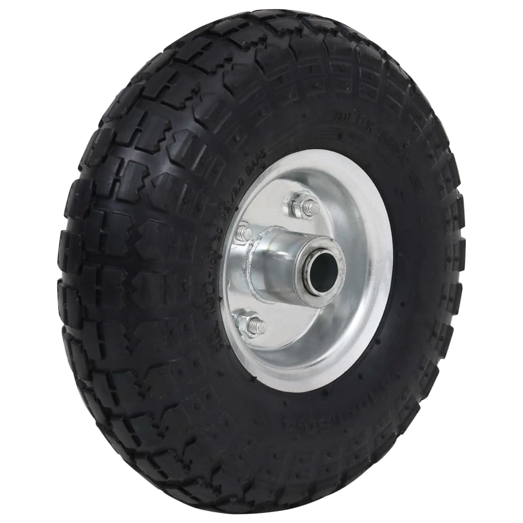 Steekwagenwielen 4,10/3,50-4 (60X83) Rubber St 2