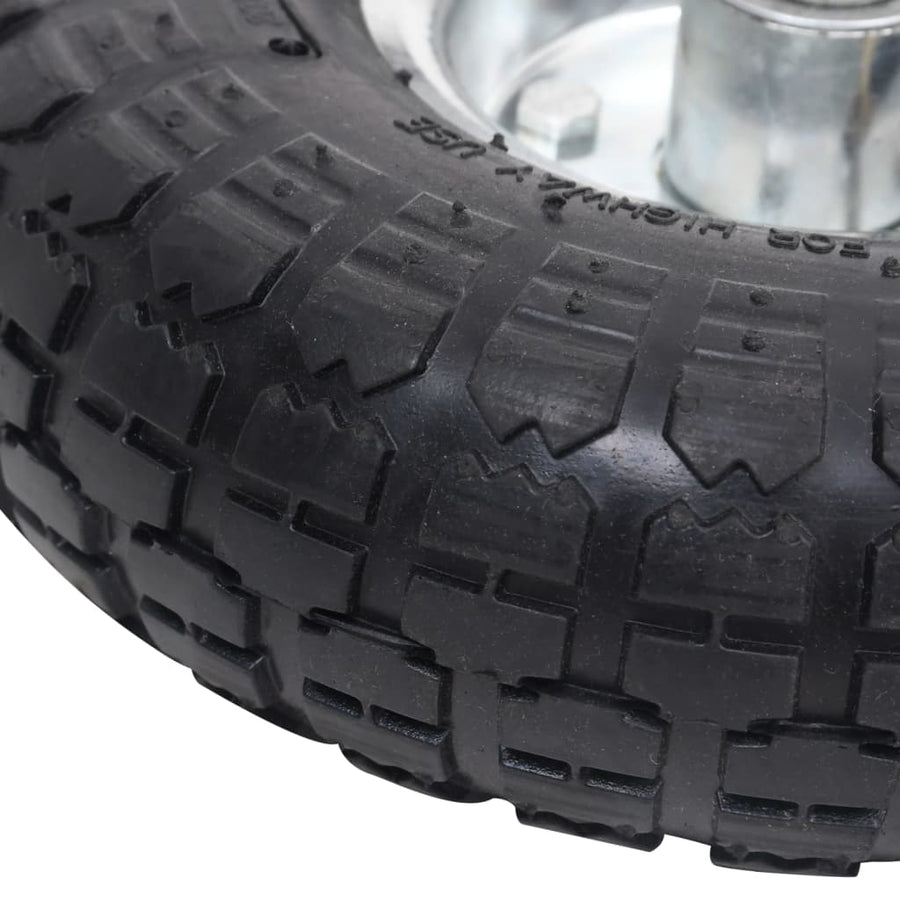 Steekwagenwielen 4,10/3,50-4 (60X83) Rubber St 2