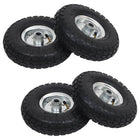Sack Truck Wheels 4.10/3.50-4 (260x83) Rubber 4 pcs