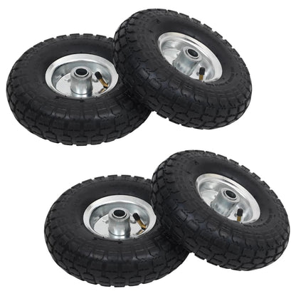 Steekwagenwielen ,10/3,50- (260X83) Rubber St 4