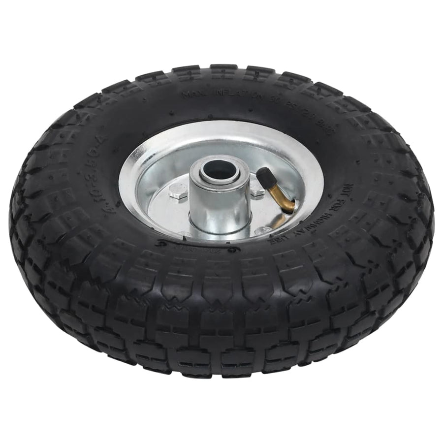 Steekwagenwielen ,10/3,50- (260X83) Rubber St 4