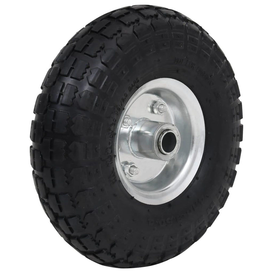 Steekwagenwielen ,10/3,50- (260X83) Rubber St 4