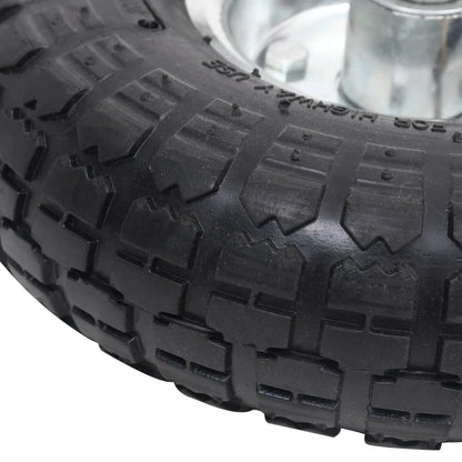 Steekwagenwielen ,10/3,50- (260X83) Rubber St 4