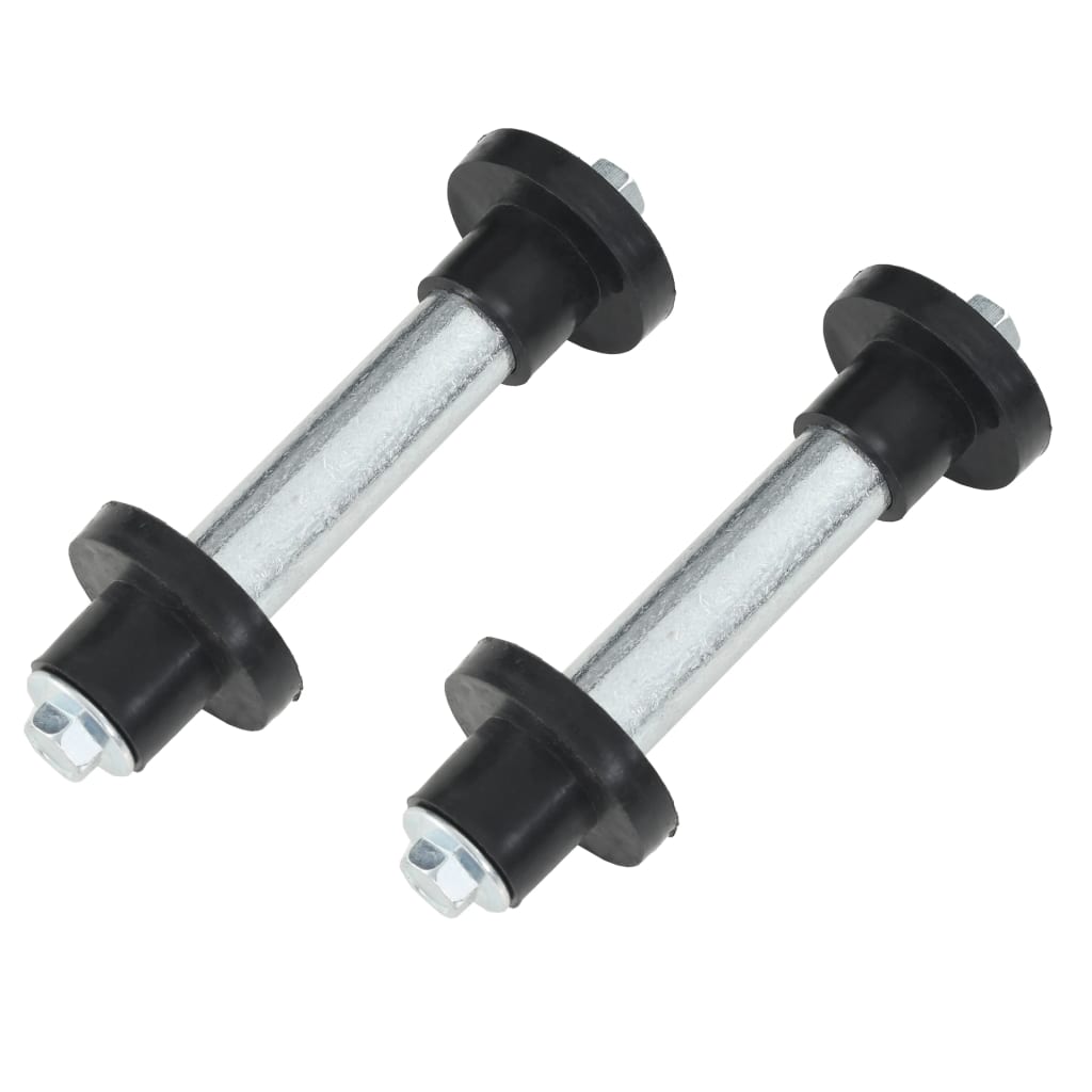 Kruiwagenwielen Met Assen 4,00-8 390 Mm Massief Pu 2 St