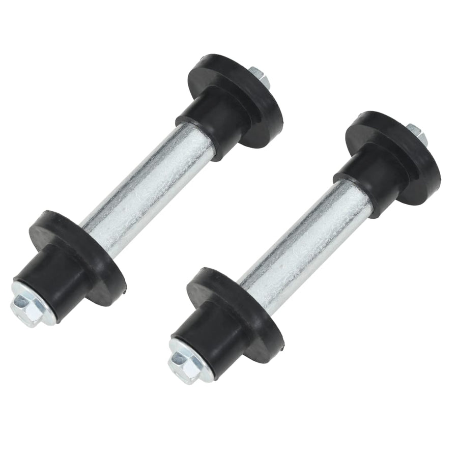 Kruiwagenwielen Met Assen 4,00-8 390 Mm Massief Pu 2 St