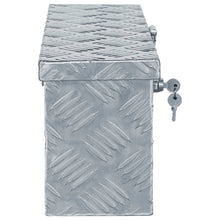 Aluminium Kist 48,5X4X20 Cm Kleurig 48.5 x 14 x 20 cm Zilver