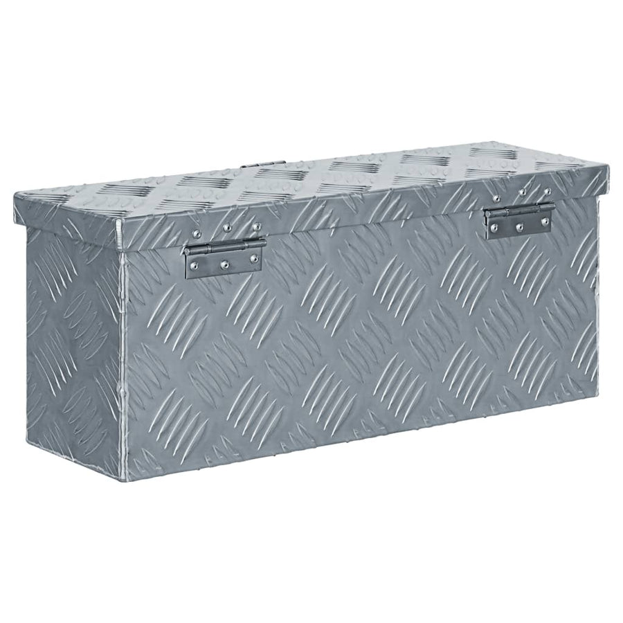 Aluminium Kist 48,5X4X20 Cm Kleurig 48.5 x 14 x 20 cm Zilver