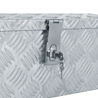 Aluminium Kist 48,5X4X20 Cm Kleurig 48.5 x 14 x 20 cm Zilver