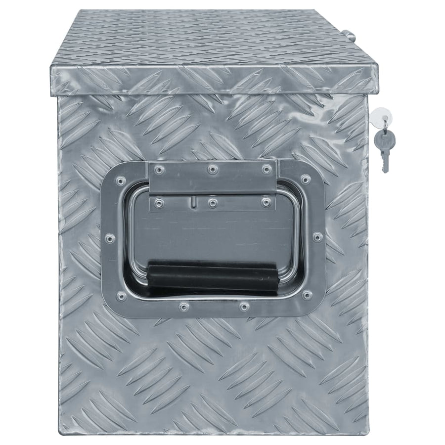 Aluminium Kist 6,5X26,5X30 Cm Kleurig 61.5 x 26.5 x 30 cm Zilver