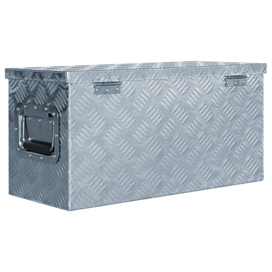 Aluminium Kist 6,5X26,5X30 Cm Kleurig 61.5 x 26.5 x 30 cm Zilver