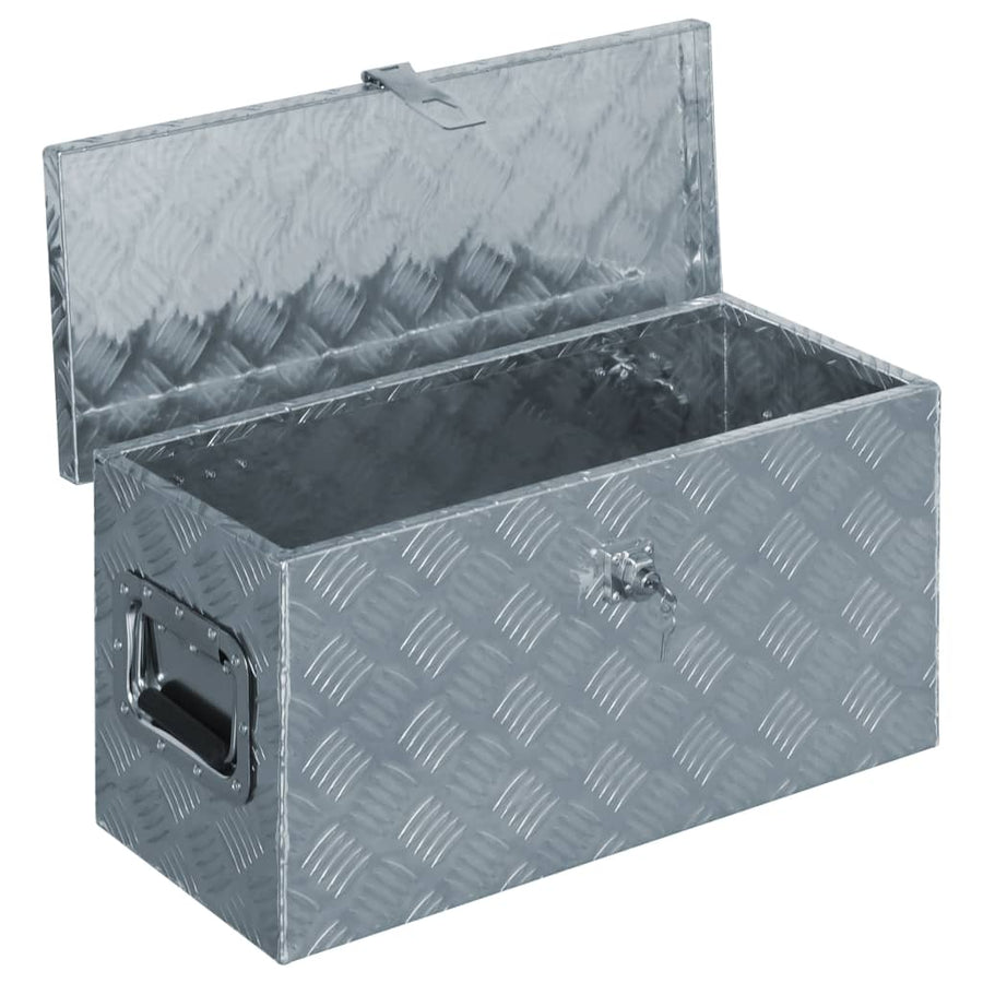 Aluminium Kist 6,5X26,5X30 Cm Kleurig 61.5 x 26.5 x 30 cm Zilver