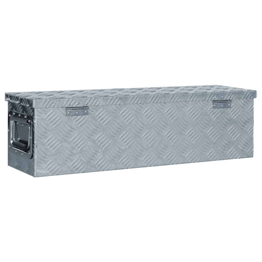 Aluminium Kist 80,5X22X22 Cm Kleurig 80.5 x 22 x 22 cm Zilver