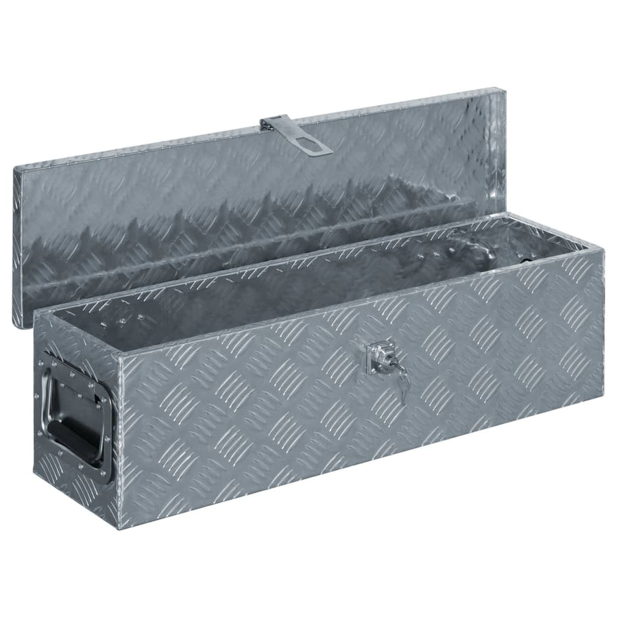 Aluminium Kist 80,5X22X22 Cm Kleurig 80.5 x 22 x 22 cm Zilver