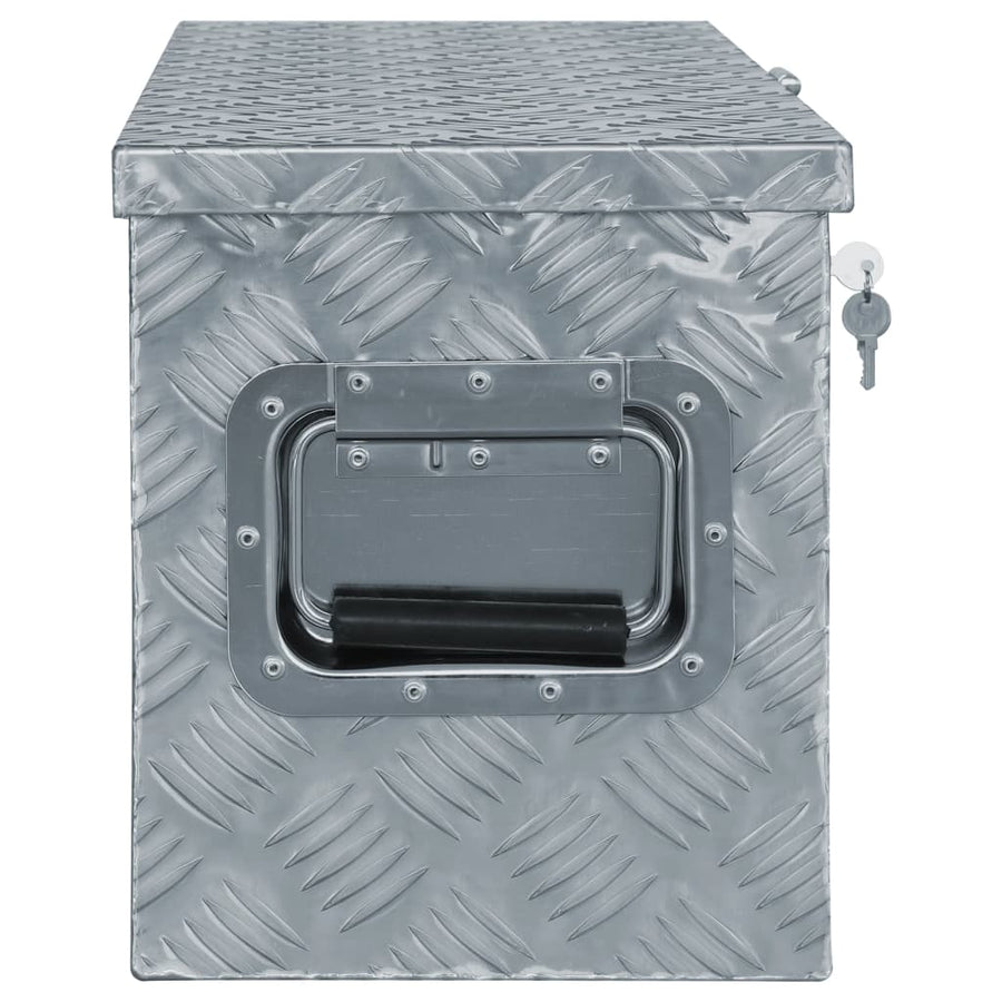 Aluminium Kist 76,5X26,5X33 Cm Kleurig 76.5 x 26.5 x 33 cm Zilver