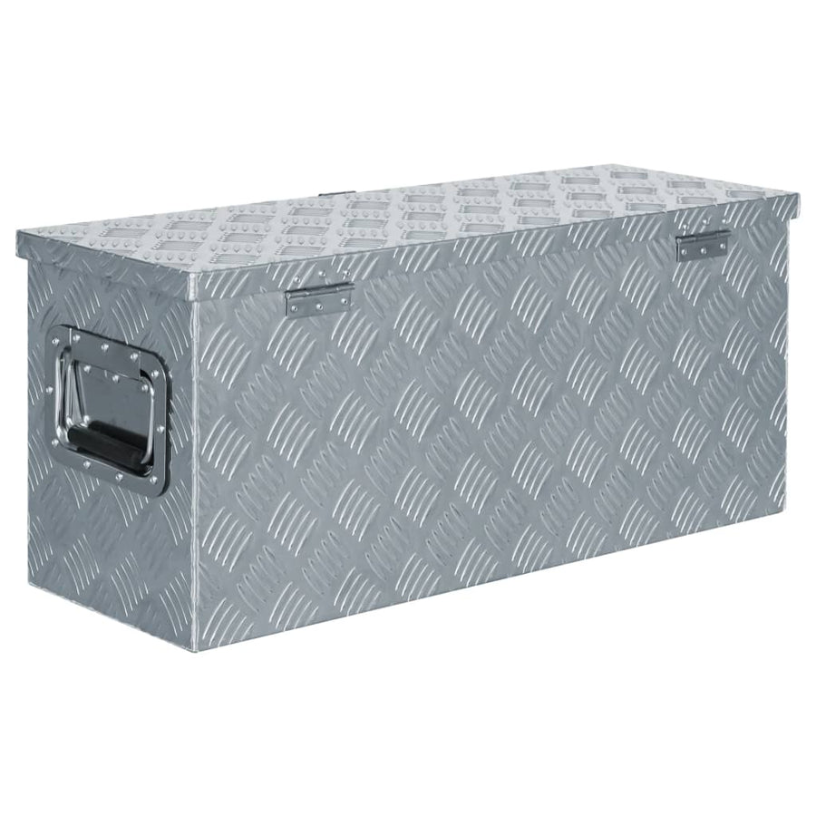 Aluminium Kist 76,5X26,5X33 Cm Kleurig 76.5 x 26.5 x 33 cm Zilver