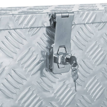 Aluminium Kist 76,5X26,5X33 Cm Kleurig 76.5 x 26.5 x 33 cm Zilver