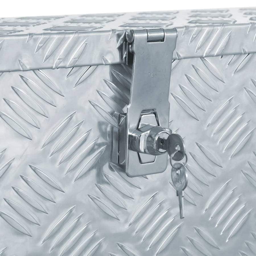 Aluminium Kist 76,5X26,5X33 Cm Kleurig 76.5 x 26.5 x 33 cm Zilver