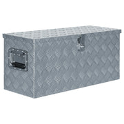 Aluminum box 80x30x35 cm silver-colored
