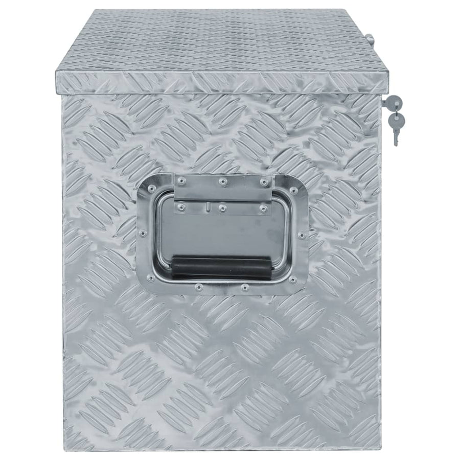 Aluminium Kist 90,5X35X40 Cm Kleurig 90.5 x 35 x 40 cm Zilver