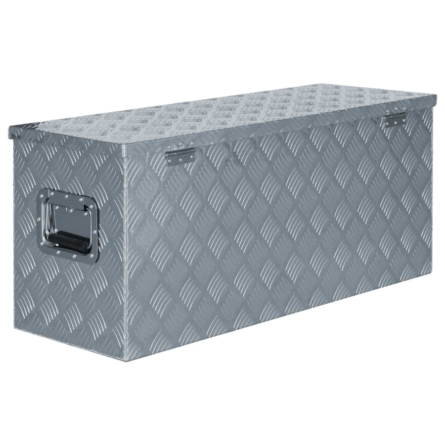 Aluminium Kist 90,5X35X40 Cm Kleurig 90.5 x 35 x 40 cm Zilver
