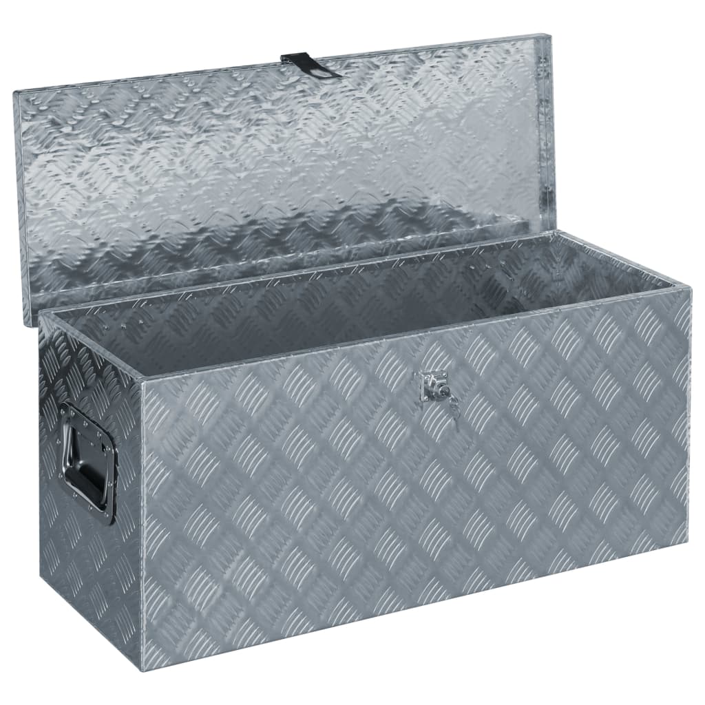 Aluminium Kist 90,5X35X40 Cm Kleurig 90.5 x 35 x 40 cm Zilver