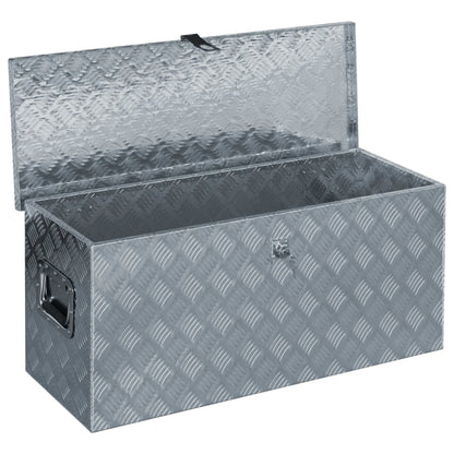 Aluminium Kist 90,5X35X40 Cm Kleurig 90.5 x 35 x 40 cm Zilver