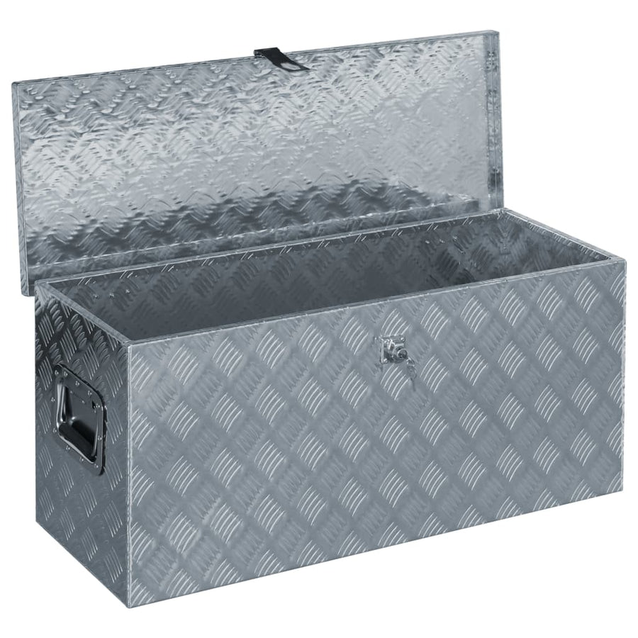 Aluminium Kist 90,5X35X40 Cm Kleurig 90.5 x 35 x 40 cm Zilver