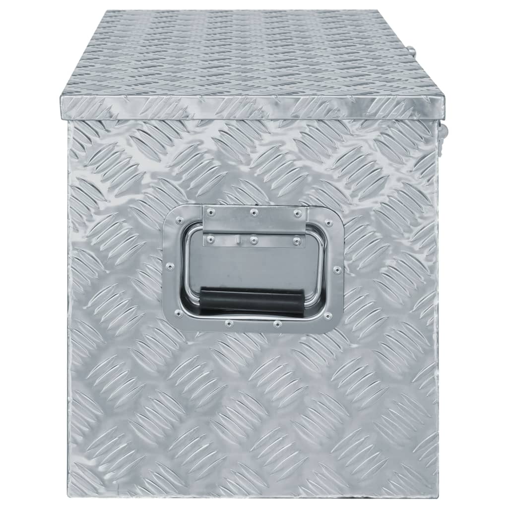 Aluminium Kist 0,5X38,5X40 Cm Kleurig 110.5 x 38.5 x 40 cm Zilver