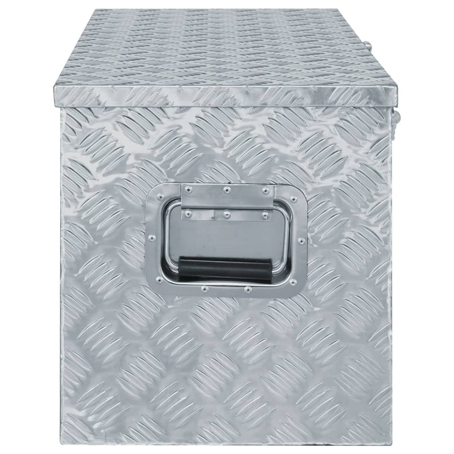 Aluminium Kist 0,5X38,5X40 Cm Kleurig 110.5 x 38.5 x 40 cm Zilver