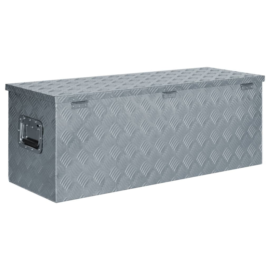 Aluminium Kist 0,5X38,5X40 Cm Kleurig 110.5 x 38.5 x 40 cm Zilver