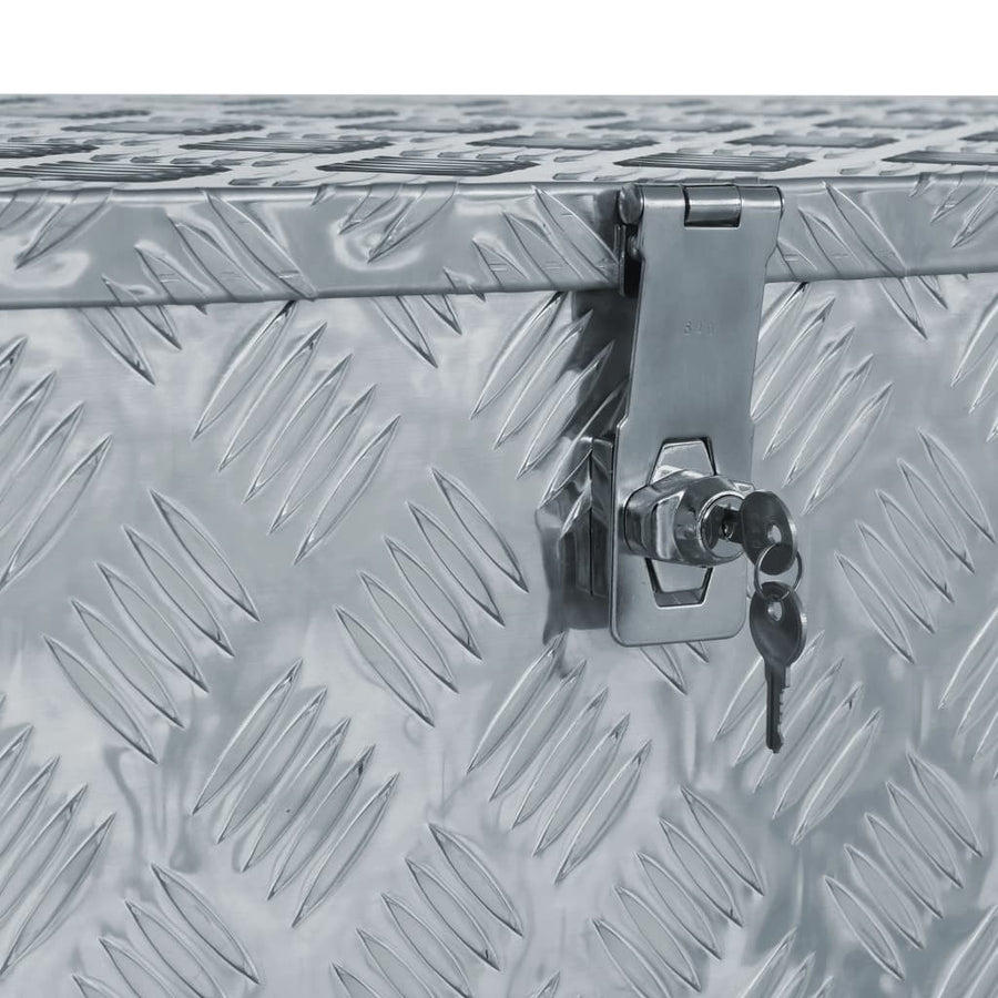 Aluminium Kist 0,5X38,5X40 Cm Kleurig 110.5 x 38.5 x 40 cm Zilver