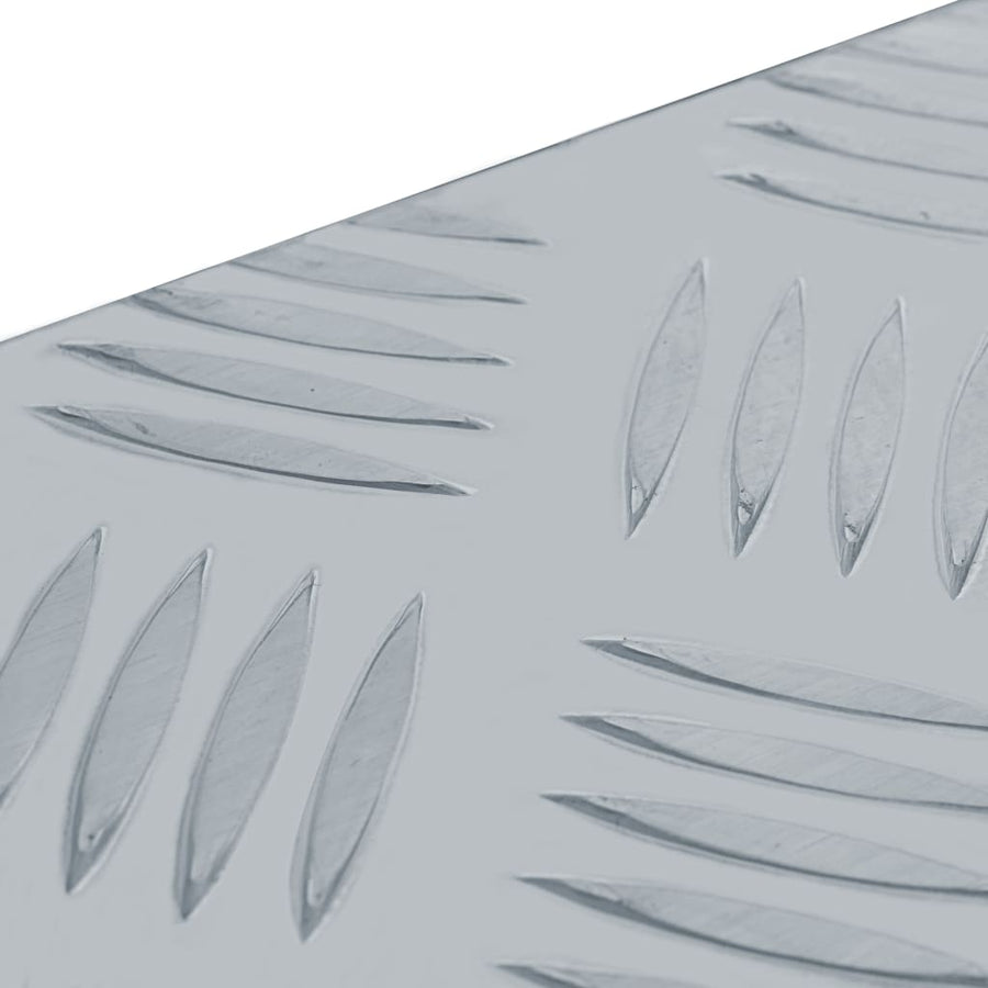 Aluminium Kist 0,5X38,5X40 Cm Kleurig 110.5 x 38.5 x 40 cm Zilver