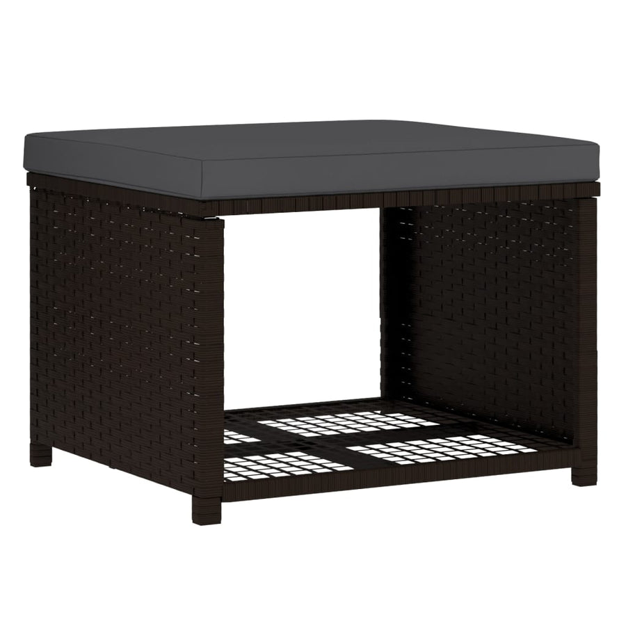 -Delige Loungeset Poly Rattan Bruin
