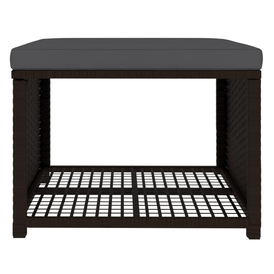 -Delige Loungeset Poly Rattan Bruin